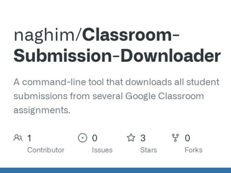 Google Classroom Downloader